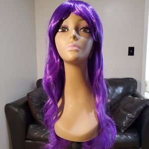 Color Body Wave Wig With Bangs